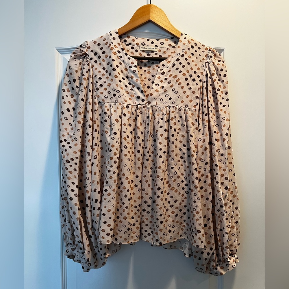 Ulla Johnson Shibori dyed blouse